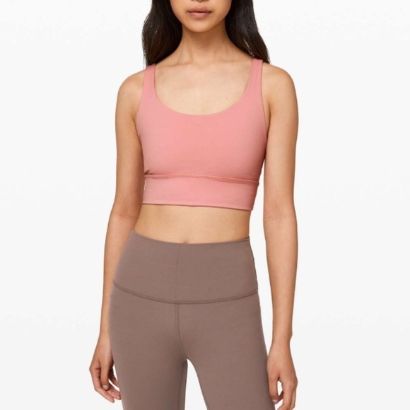 Lululemon Energy Bra *Long Line Peach Pink - Picture 9 of 9